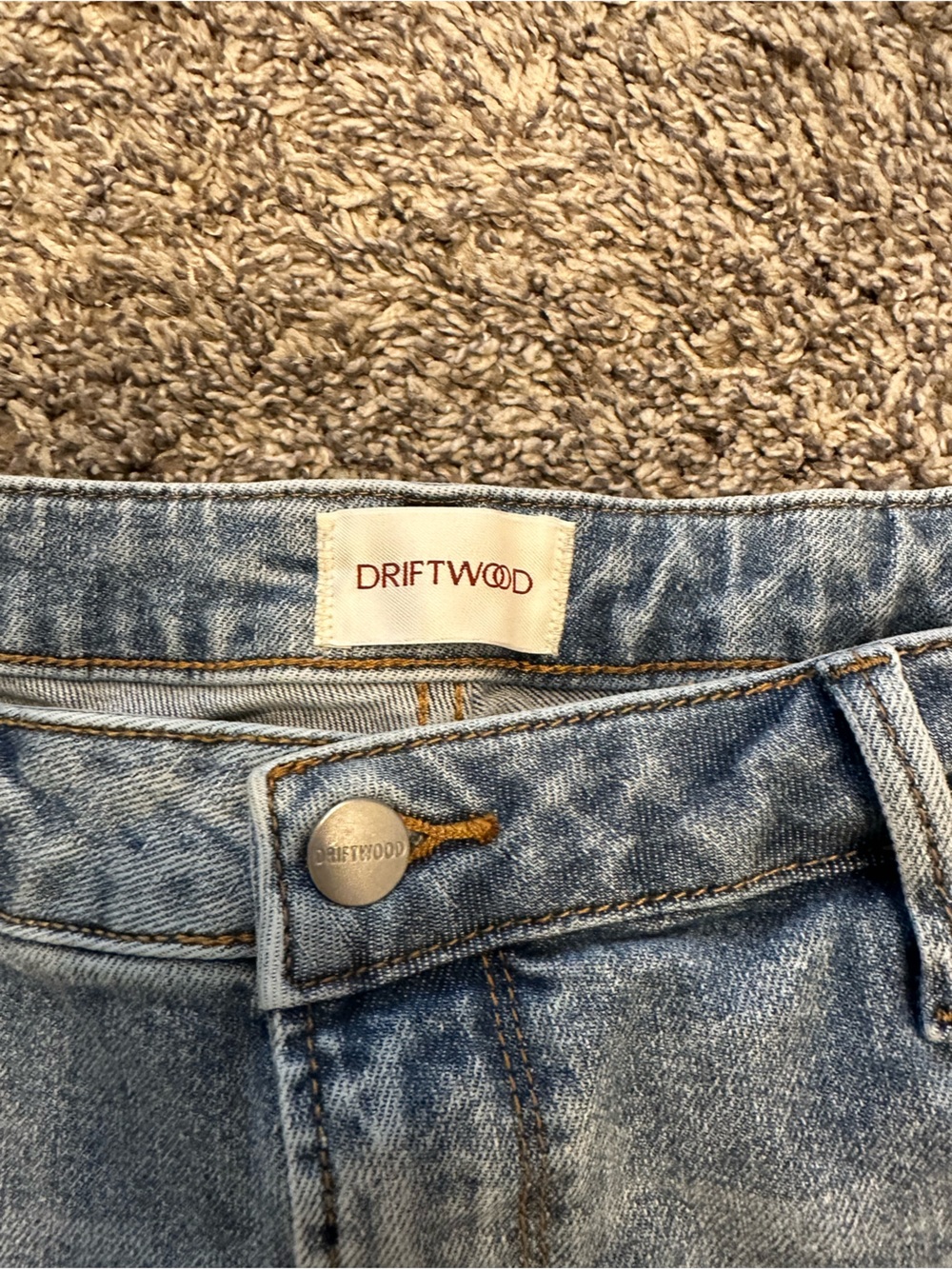 DRIFTWOOD Light Blue Star & Stripe Wide-Leg Jeans - Picture 7 of 7
